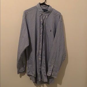 Stripped Long Sleeve Ralph Lauren Dress Shirt